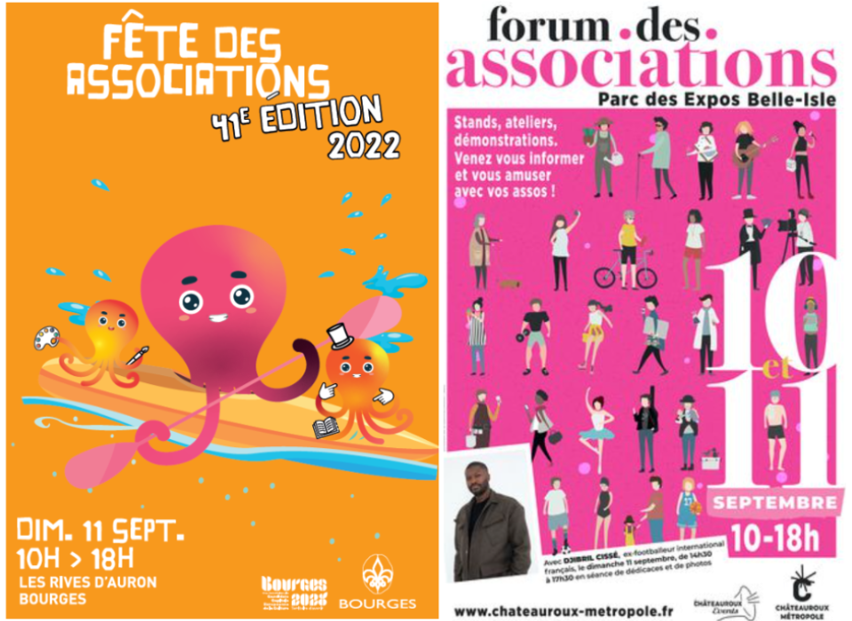 Les équipes de Bourges et Châteauroux au forum des associations Les équipes de Bourges et Châteauroux au forum des associations