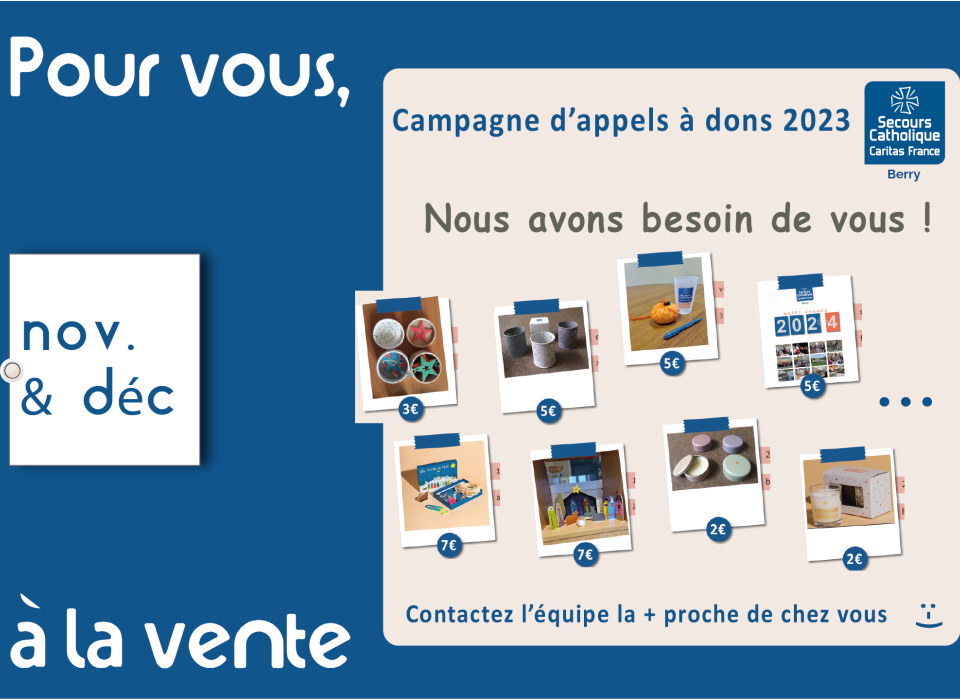 Campagne d'appel à dons 2023
