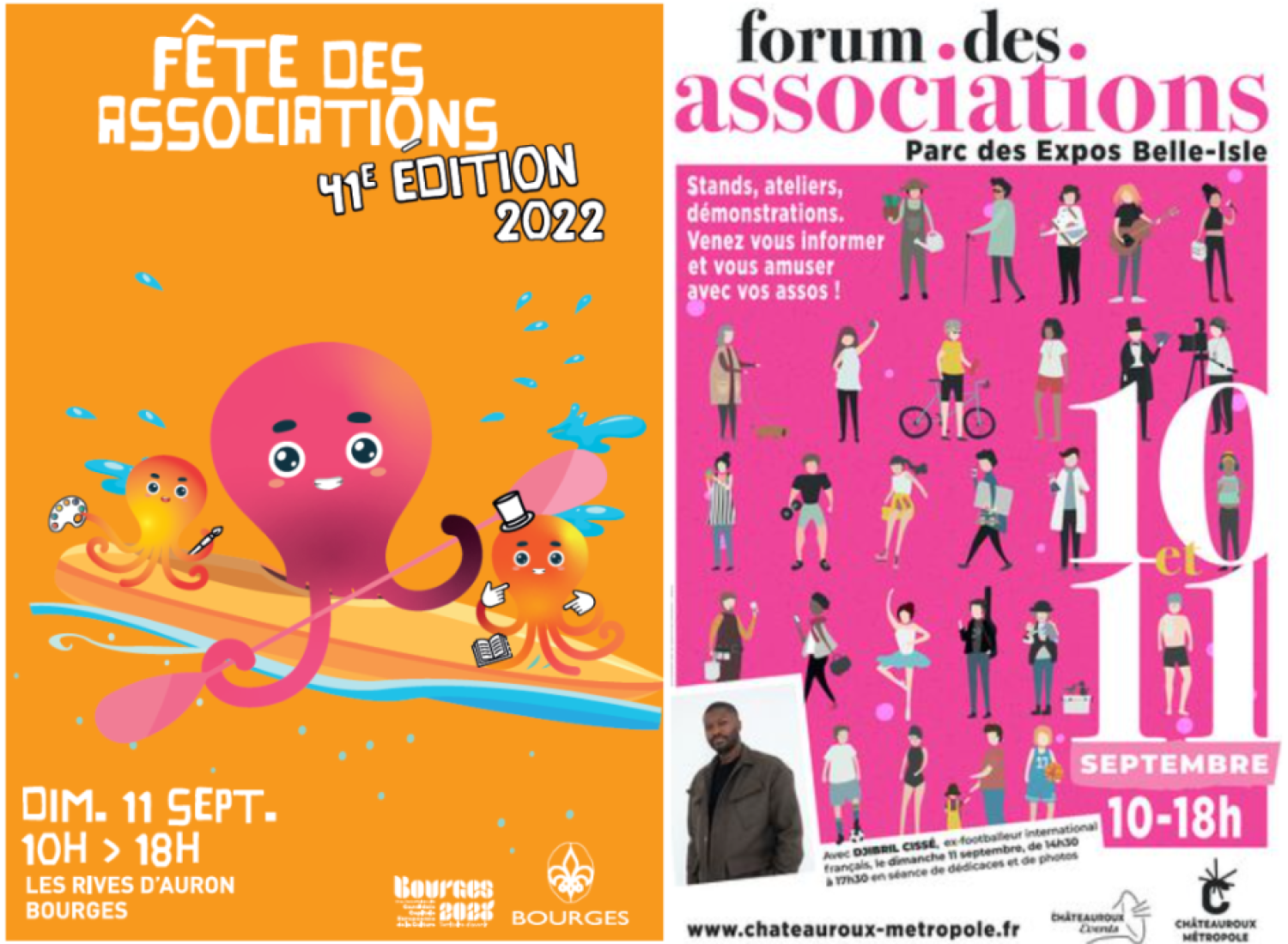 Les équipes de Bourges et Châteauroux au forum des associations 
